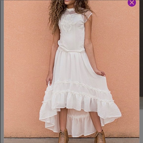 Joyfolie Other - MIA JOY JOYFOLIE Maxi Skirt White Girls 14 EUC